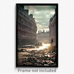 Pixel Art Poster - Damaged London (8 Bit Psychedelic Trippy Video Game Print)