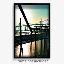 Pixel Art Poster - Huge Wharf (8 Bit Psychedelic Trippy Weird Video Game Print)