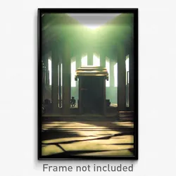 Pixel Art Poster - Warlike Shelter (8 Bit Psychedelic Trippy Video Game Print)