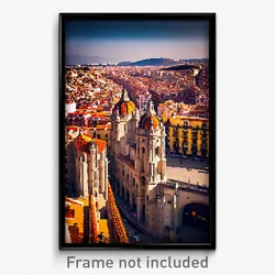 Pixel Art Poster - Cavernous Spanish City (8 Bit Psychedelic Video Game Print)
