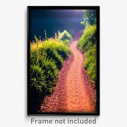 Pixel Art Poster - Upbeat Trail (8 Bit Psychedelic Trippy Video Game Print)