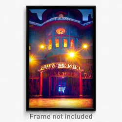 Pixel Art Poster - Villainous Museum (8 Bit Psychedelic Trippy Video Game Print)