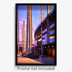 Pixel Art Poster - Cultured Shipyard (8 Bit Psychedelic Trippy Video Game Print)