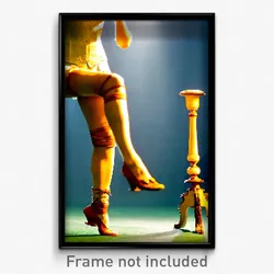 Pixel Art Poster - Antique Leg (8 Bit Psychedelic Trippy Weird Video Game Print)
