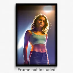 Pixel Art Poster - Spotless Crop (8 Bit Psychedelic Trippy Video Game Print)