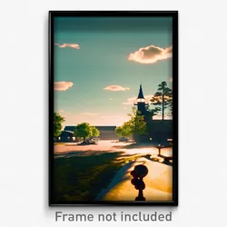 Pixel Art Poster - Pleasant Prairie (8 Bit Psychedelic Trippy Video Game Print)