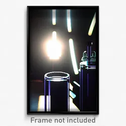 Pixel Art Poster - Black Glass (8 Bit Psychedelic Trippy Weird Video Game Print)