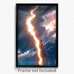 Pixel Art Poster - Wild Storm (8 Bit Psychedelic Trippy Weird Video Game Print)