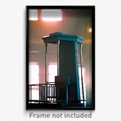 Pixel Art Poster - Unsightly Pulpit (8 Bit Psychedelic Trippy Video Game Print)