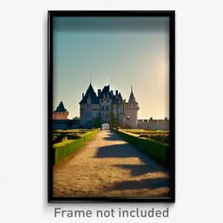 Pixel Art Poster - Long Chateau (8 Bit Psychedelic Trippy Video Game Print)