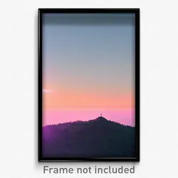 Pixel Art Poster - Clear Ridgeline (8 Bit Psychedelic Trippy Video Game Print)