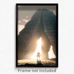 Pixel Art Poster - Adorable Megalith (8 Bit Psychedelic Trippy Video Game Print)