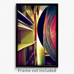 Pixel Art Poster - Treasured Vinyl (8 Bit Psychedelic Trippy Video Game Print)