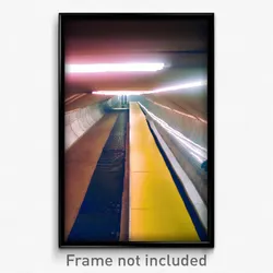 Pixel Art Poster - Underground Ramp (8 Bit Psychedelic Trippy Video Game Print)