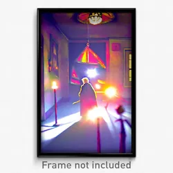 Pixel Art Poster - Tremendous Madhouse (8 Bit Psychedelic Video Game Print)