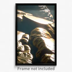 Pixel Art Poster - Glossy Outcropping (8 Bit Psychedelic Video Game Print)