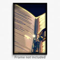 Pixel Art Poster - Mysterious Journal (8 Bit Psychedelic Video Game Print)