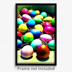 Pixel Art Poster - Meek Easter Eggs (8 Bit Psychedelic Trippy Video Game Print)