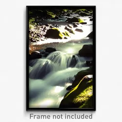 Pixel Art Poster - Spotless Stream (8 Bit Psychedelic Trippy Video Game Print)