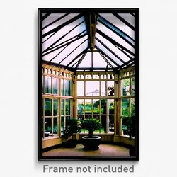 Pixel Art Poster - Striking Conservatory (8 Bit Psychedelic Video Game Print)