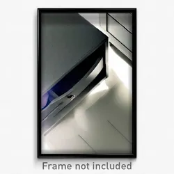 Pixel Art Poster - Gray Drawer (8 Bit Psychedelic Trippy Weird Video Game Print)