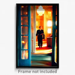 Pixel Art Poster - Warm Vestibule (8 Bit Psychedelic Trippy Video Game Print)