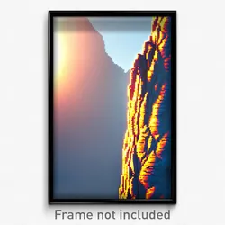Pixel Art Poster - Adventurous Crack (8 Bit Psychedelic Trippy Video Game Print)
