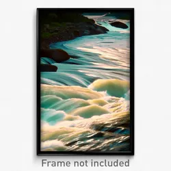 Pixel Art Poster - Classic Rapids (8 Bit Psychedelic Trippy Video Game Print)