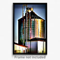 Pixel Art Poster - Noted Silo (8 Bit Psychedelic Trippy Weird Video Game Print)