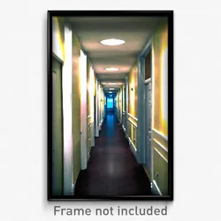 Pixel Art Poster - Standard Hallway (8 Bit Psychedelic Trippy Video Game Print)