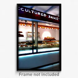 Pixel Art Poster - Cultured Bakery (8 Bit Psychedelic Trippy Video Game Print)