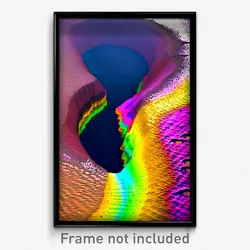 Pixel Art Poster - Multicolored Sinkhole (8 Bit Psychedelic Video Game Print)