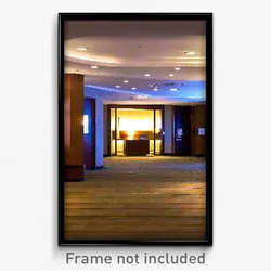 Pixel Art Poster - Agitated Hotel Lobby (8 Bit Psychedelic Video Game Print)