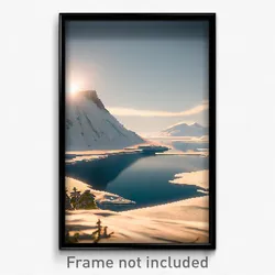 Pixel Art Poster - Arctic State (8 Bit Psychedelic Trippy Video Game Print)
