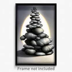 Pixel Art Poster - Gray Cairn (8 Bit Psychedelic Trippy Weird Video Game Print)