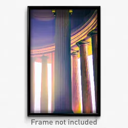 Pixel Art Poster - Grand Pillar (8 Bit Psychedelic Trippy Video Game Print)