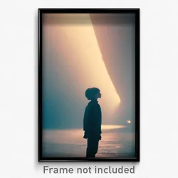 Pixel Art Poster - Lonely Mind (8 Bit Psychedelic Trippy Weird Video Game Print)