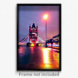 Pixel Art Poster - Remote London (8 Bit Psychedelic Trippy Video Game Print)