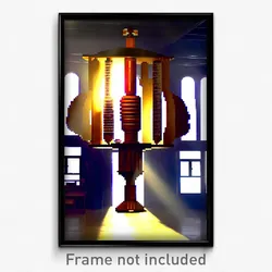 Pixel Art Poster - Giant Cobbler (8 Bit Psychedelic Trippy Video Game Print)