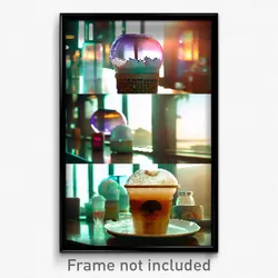 Pixel Art Poster - Advanced Bubble Tea (8 Bit Psychedelic Video Game Print)