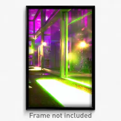Pixel Art Poster - Musty Terrarium (8 Bit Psychedelic Trippy Video Game Print)