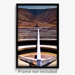 Pixel Art Poster - Marvelous Amphitheatre (8 Bit Psychedelic Video Game Print)