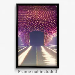 Pixel Art Poster - Bumpy Treasury (8 Bit Psychedelic Trippy Video Game Print)
