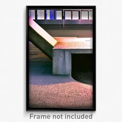 Pixel Art Poster - Concrete Dugout (8 Bit Psychedelic Trippy Video Game Print)