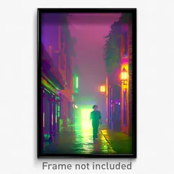Pixel Art Poster - Normal Parish (8 Bit Psychedelic Trippy Video Game Print)