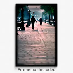 Pixel Art Poster - Dreary Promenade (8 Bit Psychedelic Trippy Video Game Print)