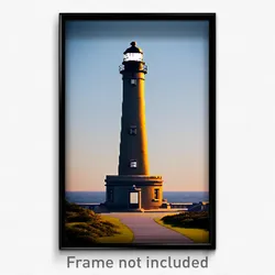 Pixel Art Poster - Immaculate Lighthouse (8 Bit Psychedelic Video Game Print)