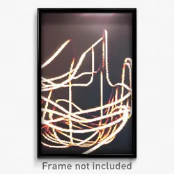 Pixel Art Poster - Swirly Spaghetti (8 Bit Psychedelic Trippy Video Game Print)