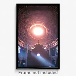 Pixel Art Poster - Cavernous Dome (8 Bit Psychedelic Trippy Video Game Print)