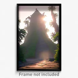 Pixel Art Poster - Creative Motte (8 Bit Psychedelic Trippy Video Game Print)